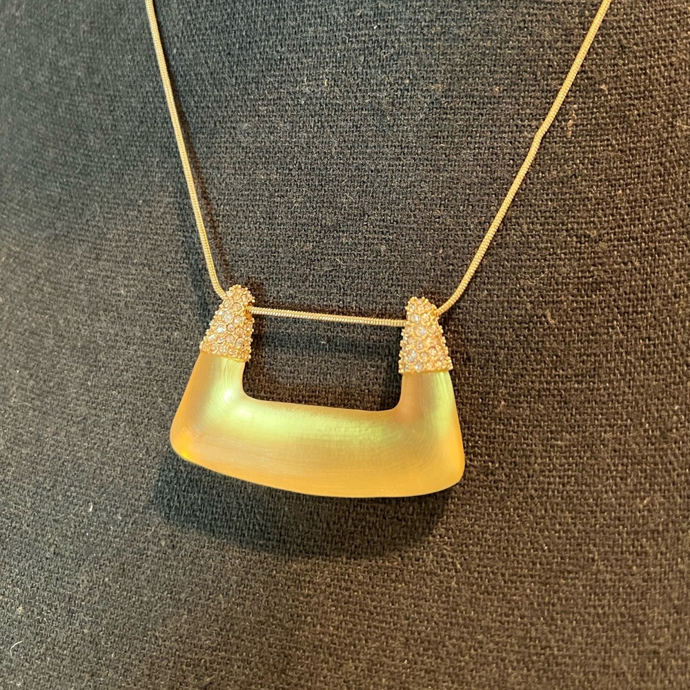 Gold Crystal Encrusted Alexis Bittar Necklace